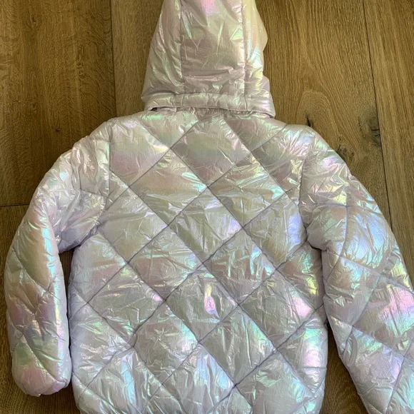 H & M Girls Iridescent Puffer Jacket